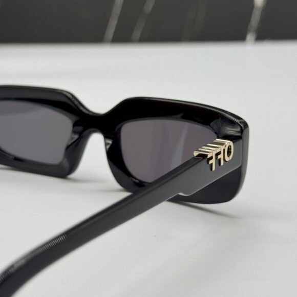 NEW OFF-WHITE OERI13C RENTON 1007 SUNGLASSES WOMEN OVAL BLACK EYEWEAR main image 6
